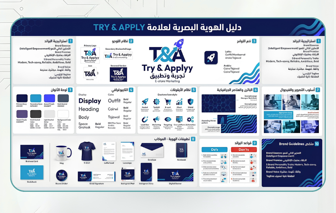 من برومبت واحد فقط تعمل هوية بصرية كاملة بشكل احترافى